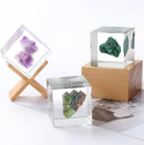 RESINWORLD Set of 4, 3", 2", 1.5", 1", 0.5" Clear Silicone Cube Molds, Large Deep Square Epoxy Resin Mold,… — 7
