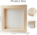 FSWCCK 10 Pack 6 x 6 inch Wood Panel Boards, Unfinished Wood Canvas Panels for Crafts, Painting Canvas, DIY Art Projects, Pouring, Arts Use with Oils, Acrylics | 6"X 6" 10 Pack — 2