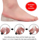 Dr.Foot Adjustable 5-Layer Height Increase Insoles, Silicone Heel Cushion Inserts for Men and Women, Gel Heel Lift Inserts for Leg Length Discrepancy - Classic Version — 5