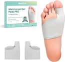 Welnove Metatarsal Pads with Bunion Relief - Upgraded Plush Lining - Ball of Foot Cushions for Metatarsalgia, Sesamoiditis, Morton's Neuroma - Forefoot Protection Sleeve with for Women Men (Size L) 1