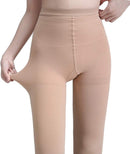 AMZAM 20-30 mmHg Compression Pantyhose for Women & Men | 20-30mmhg Footless Beige | Medium — 2