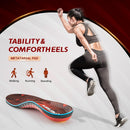 VALSOLE Heavy Duty Support Pain Relief Orthotics - 220+ lbs Plantar Fasciitis High Arch Support Insoles for Men Women, Flat Feet Orthotic Insert, Work Boot Shoe Insole, Absorb Shock with Every Step - MEN 9-9 1/2 | WOMEN 11-11 1/2--(278mm) / Red — 5