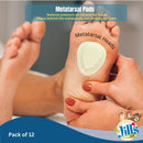 Dr. Jill's Foot Pads, YJ10-2045, Metatarsal Pad Skived 1/4" Felt (12 Pack) Ball of Foot Pad 6