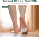 Welnove Ball-of-Foot Cushions for Women Men - 1/8" and 1/4" Thick - Felt Metatarsal Pads for Forefoot Support - Soft Foot Pads for Metatarsalgia, Morton’s Neuroma, Fit for High Heels,Shoes(4 Pairs) 8