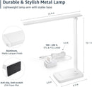 Lepro LED Desk Lamp 9.5W 800lm, Metal Desk Light for Home Office, White — 4