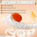 2026 New Steppers Insoles for Men & Women,4D Cloud Massage Memory Foam Insoles with Arch Support for All-Day Comfort(Orange, Men 9 / Women 10) — 5