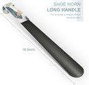 Gukeniu 16.5 Inch Long Handle Shoe Horn | Abstract Leaf — 4