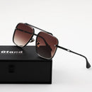 Gtand Oversized Square Aviator Sunglasses For Men Women Gradient Shades | C2 Black Frame/Gradient Brown Lens | 63 Millimeters — 4