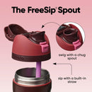 Owala FreeSip Stainless Steel Water Bottle 24 oz Black Cherry — 2