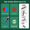 SILENART Liquid Chalk Markers for Blackboard - 8 Vibrant Colors - Window Markers for Car Glass Dry Erase Board Acrylic Calendar Board | Neon | 3mm Tip - 8 Pack — 2