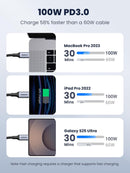 UGREEN 100W USB C to USB C Cable, Fast Charging, 2-Pack, 3.3ft, Black 3