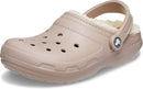 Crocs Unisex Adult Classic Lined Clog – Mushroom/Bone — 1