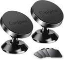 【2-Pack】Magnetic Phone Holder for Car Dash Strong Magnetic Car Phone Mount | Black photo 1