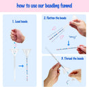 Xmada Beading Funnel - Bead Making Kit with 2 PCS Tools, Needles for Jewelry Making, Bracelets, Necklaces — 5