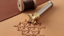 DandS ltd Skull Leather Stamp Tool, Professional Steel Craft Tool for Leatherworking, Embossing, Carving & Stamping Leather Projects, Belts Wallets & DIY Projects Compatible with Mallet