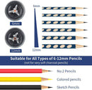 AFMAT Electric Pencil Sharpener, Heavy Duty Pencil Sharpeners for 6-12mm No.2/Colored Pencils, Auto Stop, Super Sharp & Fast, Electric Pencil Sharpener Plug in for Office, Home, PS91 | Gray — 2