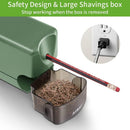 AFMAT 3 Pack Electric Pencil Sharpener, Heavy Duty Pencil Sharpener for Classroom, 6.5-8mm No.2/Colored Pencils, UL Listed, 10,000+ Sharpenings for Home, Office, School, PS105 | Green — 6