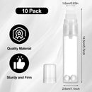 10 Pack Refillable Paint Pens Empty – Large 16mm/0.63” Jumbo Tip, Translucent Plastic Body, Easy-Fill Design for Acrylic, Leather Dye — 2