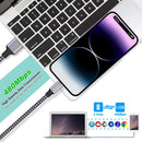 iPhone Charger, 3Pack 6FT Nylon Braided Lightning Cable Fast Charging Cord 4