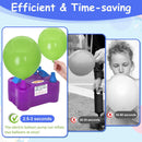 Electric Balloon Pump, Portable 2 Modes Balloon Blower Machine with 14 Balloon Arch Kits, Air Pump for Balloon, Balloon Inflator for Party Decoration | purple — 5
