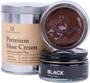 FootFitter Shoe Cream 2‑Pack with Storage Tin, Black & Brown Polish Creams | Black/Dark Brown — 1