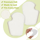 Booson 24 Pcs Metatarsal Felt Foot Sesamoiditis Pads Dancers Pads for Feet 3