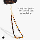kate spade new york Phone Charm Wrist Strap w/Anchor Card - Tortoise Bead photo 3