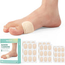 Welnove Bunion Pads to Wear with Shoes - 54 Pcs Moleskin for Feet - Bunion Cushions for Women Men, All-Day Comfort & Protection, Water-Resistant - Beige, Multi-Size | Beige(54 Count) — 1