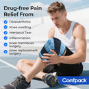 Comfpack Knee Ice Pack Wrap, 2 Hours Ice Pack for Knee Replacement Surgery — 3