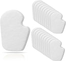 Cutecrop 20 Pcs Felt Dancers Pads, 1/4" Sesamoiditis Pads, White, Right 1
