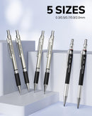 Four Candies 27PCS Metal Mechanical Pencil Set, Art Supplies with Case | 0.3mm+0.5mm+0.7mm+0.9mm+2.0mm — 3