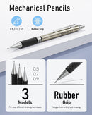 Nicpro 6PCS Art Mechanical Pencil Set, 0.5/0.7/0.9/2mm Point | Silver — 3
