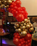 Red and Gold Balloon Arch Kit, ADOINBY 140Pcs Gold Balloon Red Balloon Confetti Balloon 18 12 10 5 Inch Different Size Balloons for Valentine's Day Wedding Birthday Engagements Anniversary Decoration — 4