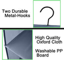 Hanging Closet Organizer 3-Shelf, Oxford Fabric Wardrobe Storage, Gray — 7