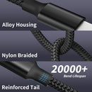 4 in 2 Multi Charging Cable, USBA/C Charging Cords for Multiple Devices 5