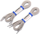 AOMIDI Flat Shoelaces 5/16" | 2 Pair | For Sneakers and Converse Shoelaces — 1