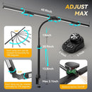 Adjustable LED Desk Lamp with Clamp & Remote, Wide 4-Head — 3