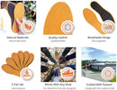 Kaps | Leather Carbon Set 6 Pair Pack | Leather Shoe Insoles for Men and Women with Activated Carbon Underlayer, Replacement Inserts | 8 US Women — 4