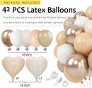 Champagne-Gold Beige Birthday Decorations for Women Girls,Cream Neutral Balloons Décor,Happy Banner,Boho Peach Paper Lanterns Tissue Pom Poms Fan,Anniversary Princess Backdrop Party Supplies | Champagne Gold Beige — 4
