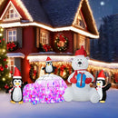 Christmas Inflatable Decoration, Sida-Earcy 10FT Polar Bear Snowball Igloo Lighted Blow Up Christmas Decorations Outdoor with Colorful Rotating LED Lights for Christmas Yard, Garden, Lawn — 1