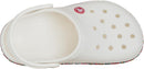 Crocs Kids Crocband Clogs, White Holiday, 8 Toddler — 6