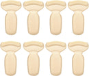 Heel Pads Inserts Grips for Shoe Slipping, 4 Pairs,Filler Improved Shoe Fit and Comfort Heel Protectors, Heel Cushions, Shoe Inserts for Loose Shoes. (Beige, T-Shaped) — 1