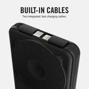 Ridge 20W Magnetic Power Bank Battery Pack 10,000mAh - Fast Charging, Compatible with MagSafe - Portable Charger Flight-Safe Travel Powerbank - Built-in Cables & Magnetic Attachment (Matte Black) photo 4