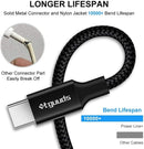 etguuds Long USB C Cable, 15ft USB to USB C Cable Fast Charger Cord Type C 5