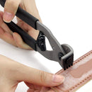 Leather Silent Pliers, Robust Carbon Steel Material Leather Craft Hole Punch Stitching Tools Sewing Chisel for Belts Purses Watch Bands(4mm-4 Teeth) — 2