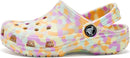 Crocs Kids Classic Watercolor Marbled Clog – Multi Glow Confetti — 4