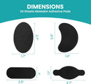Promifun Moleskin Strips with Adhesive Blister Prevention Pads 48Pcs,Black | 48 Sheets (Pack of 1) — 7