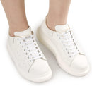 ZHENTOR Elastic Shoe Laces, Elastic No Tie Shoelaces for Sneakers, One Size Fits All Adults and Kids Shoes | White 02W | 3 Pairs — 3