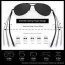 GQUEEN Classic Pilot Polarized Sunglasses Men Women Retro Shades UV400 MOS1 | A Gun Frame/Green Lens | Model A — 5