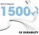 USB C to USB C Cable, USBC Cable for Apple, Fast Charging, 3-Pack 6FT White photo 5